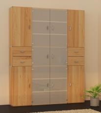 Holz-Glas-Vitrine